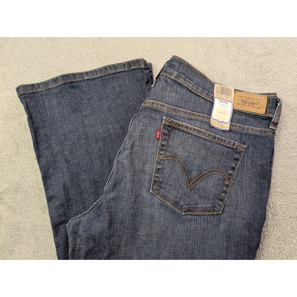 Levi's 515 Boot Cut Jeans Womens Size 16 Medium Mid Rise Denim Pants New w/Tags